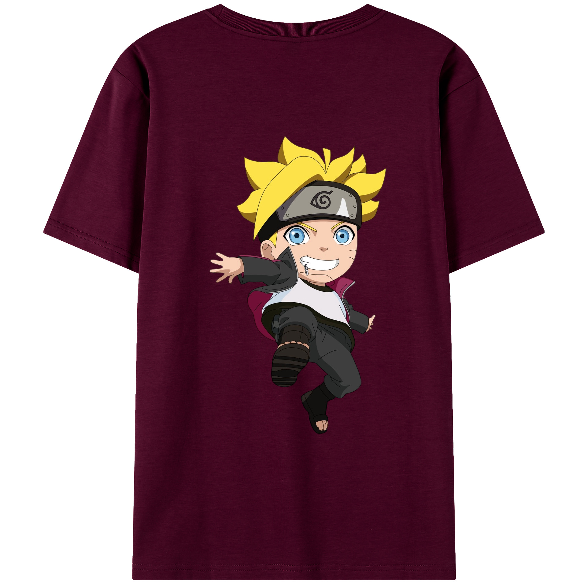 （画像用） NARUTO -ナルト- うずまき ボルト Uzumaki Boruto レディース半袖Tシャツ(バックプリント)